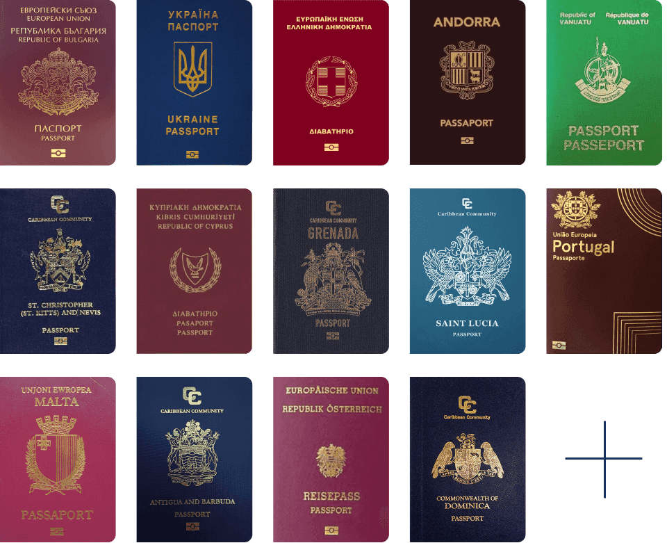 Passports of different countries