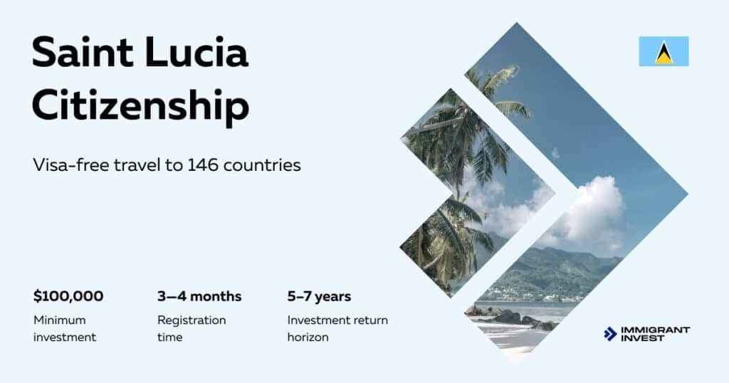 How to get St Lucia citizenship and travel visa-free