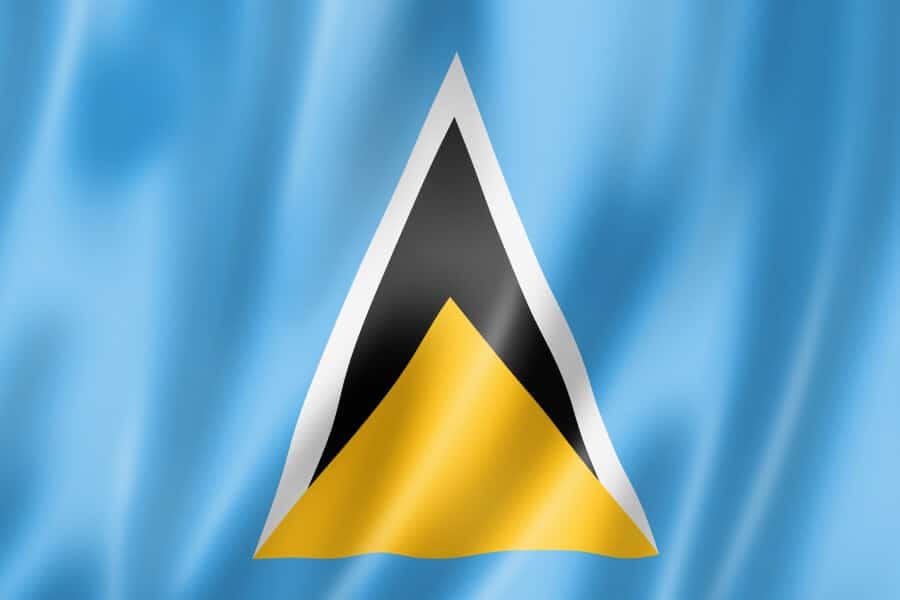 St Lucia: Flag