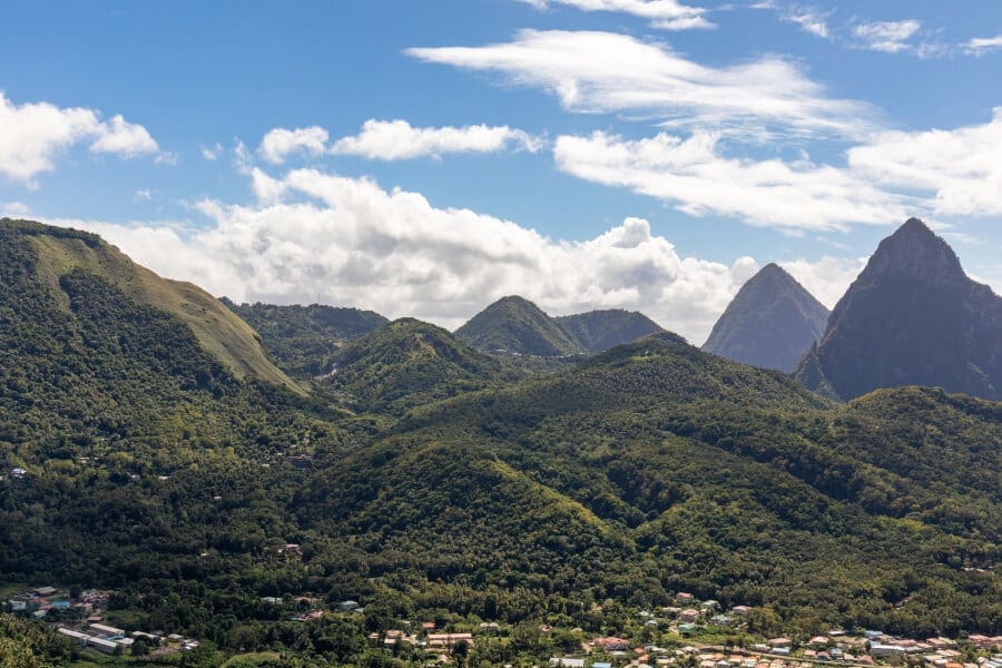 St Lucia: the landscape of the island