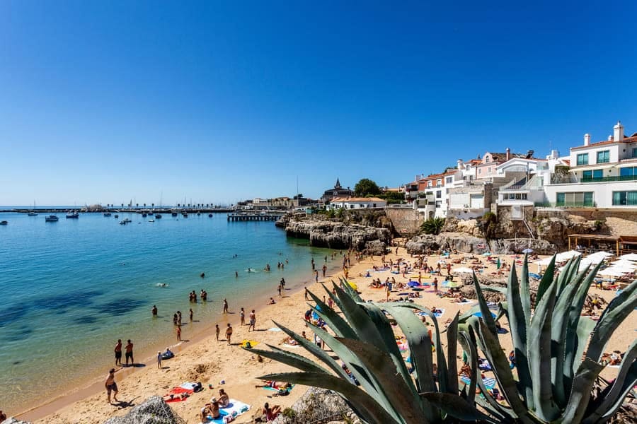 beaches in Cascais: moving to Portugal