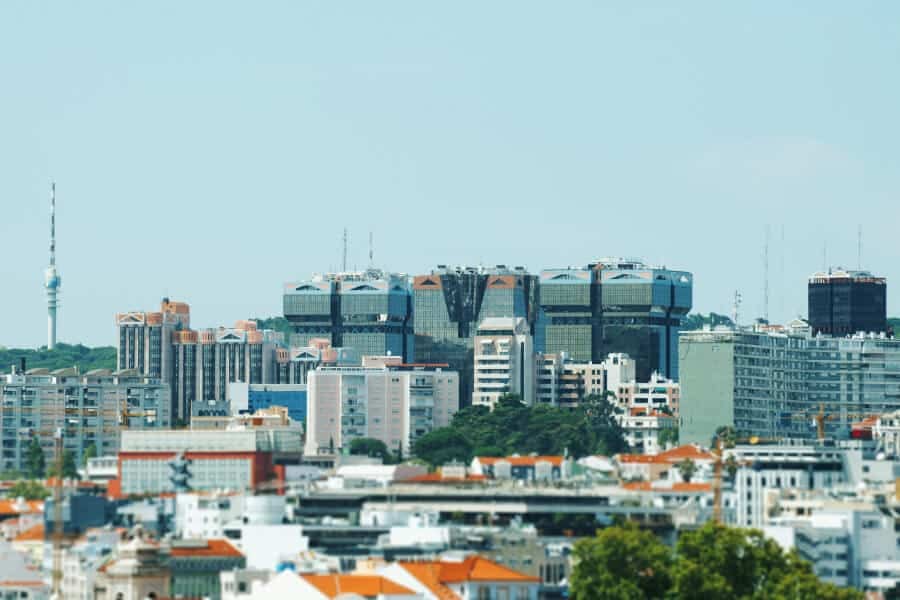 Taxes for companies in Portugal: business centre of Lisbon