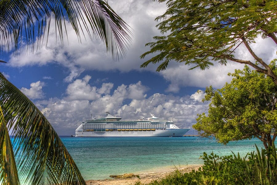 St Lucia economic citizenship: cruise ships moor in the port of Castries